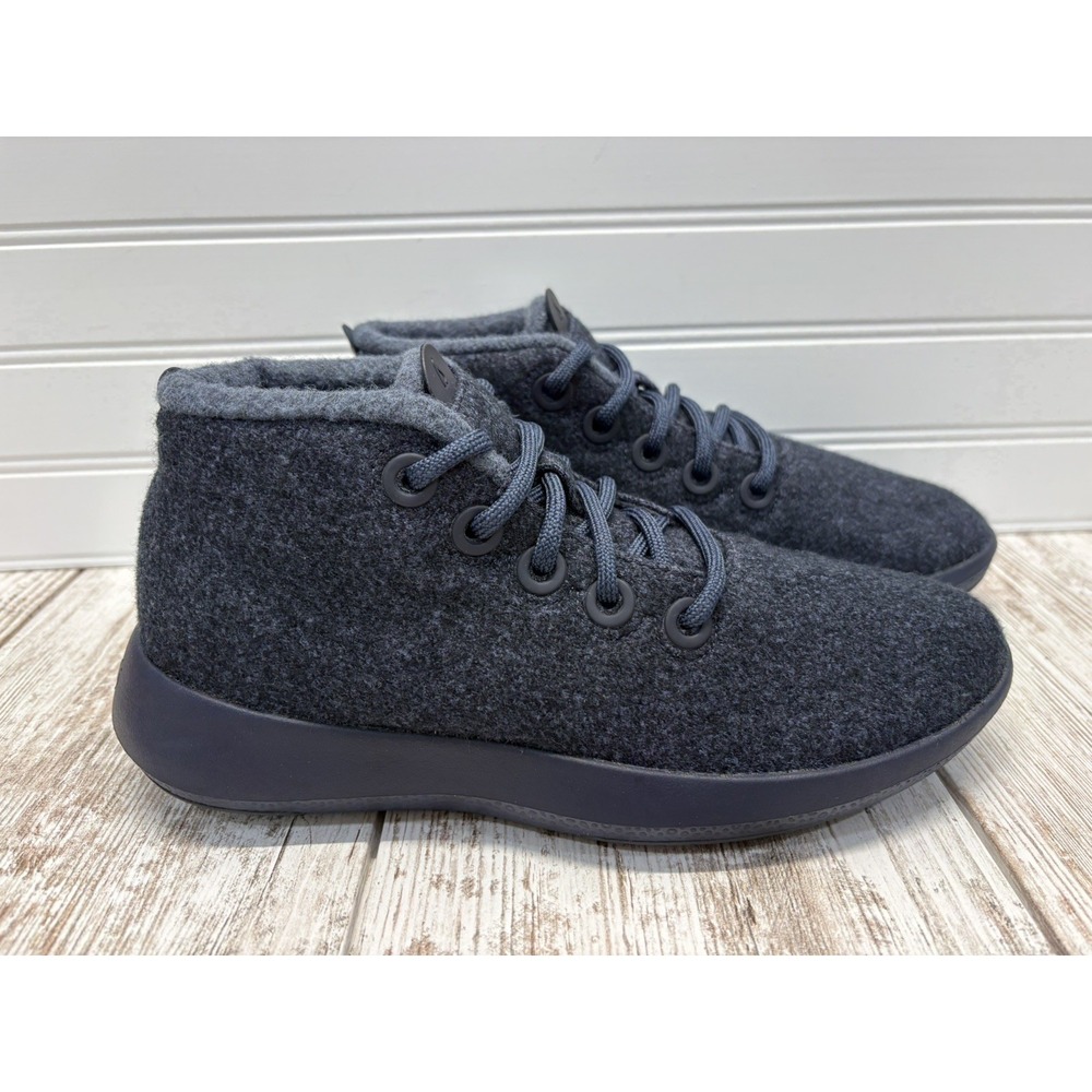 Allbirds WRUM Wool Runner Up Mizzle Dark Blue Wool Chukka Boots Women's Size 9